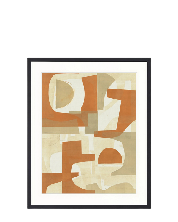 Merabu Collage III Print 87cm x 107.6cm Black Frame