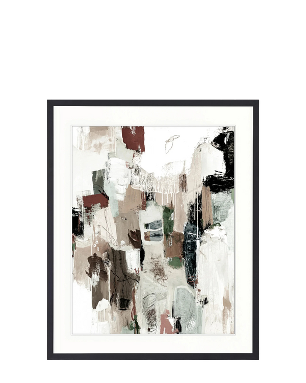 Ori Cubes III Print 87cm x 107.6cm Black Frame