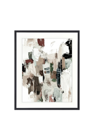 Ori Cubes III Print 63cm x 82cm Black Frame