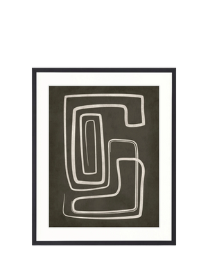 Pessoa Modern Print I 87cm x 107.6cm Black Frame