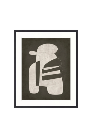 Pessoa Modern Print V 63cm x 82cm Black Frame