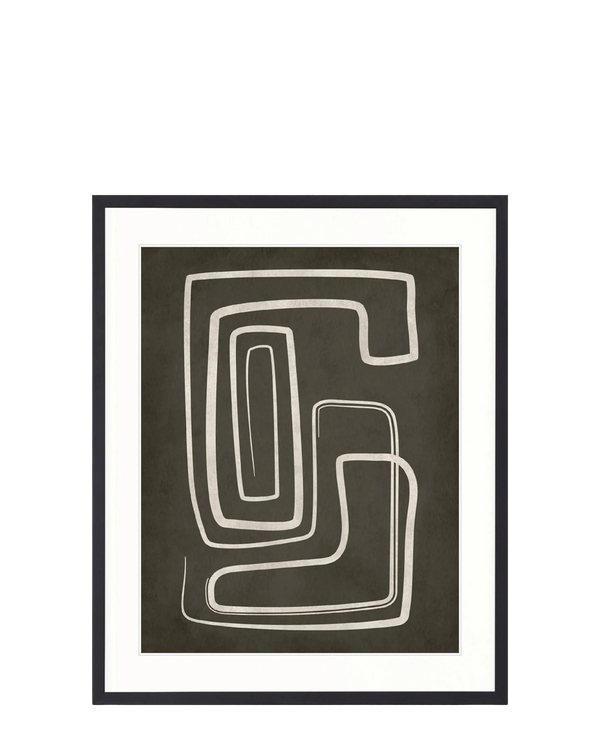 Pessoa Modern Print I 63cm x 82cm Black Frame