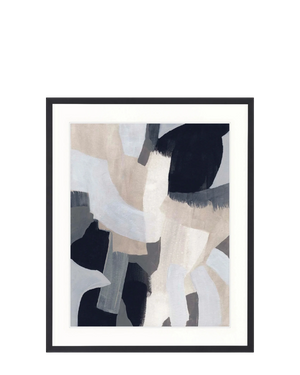 Havana Abstract I Giclee Print 100cm x 140cm Black Frame