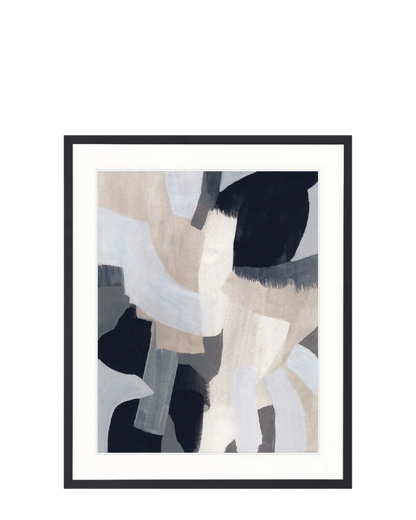 Havana Abstract I Giclee Print 100cm x 140cm Black Frame