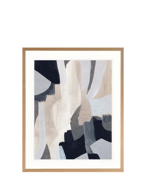 Havana Abstract II Giclee Print 100cm x 140cm Whitewash Oak Frame
