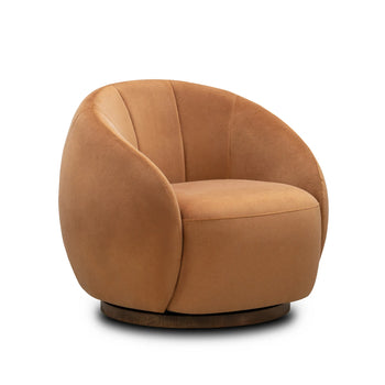 Lark Swivel Armchair - Opal Ochre