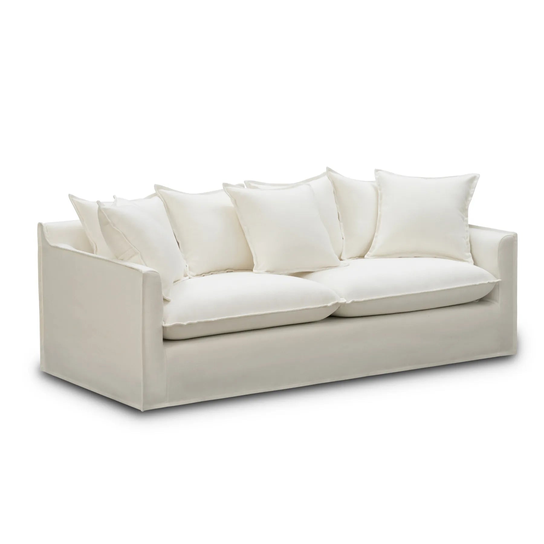 Juno Slipcover 3 Seater Sofa - Luna Ivory