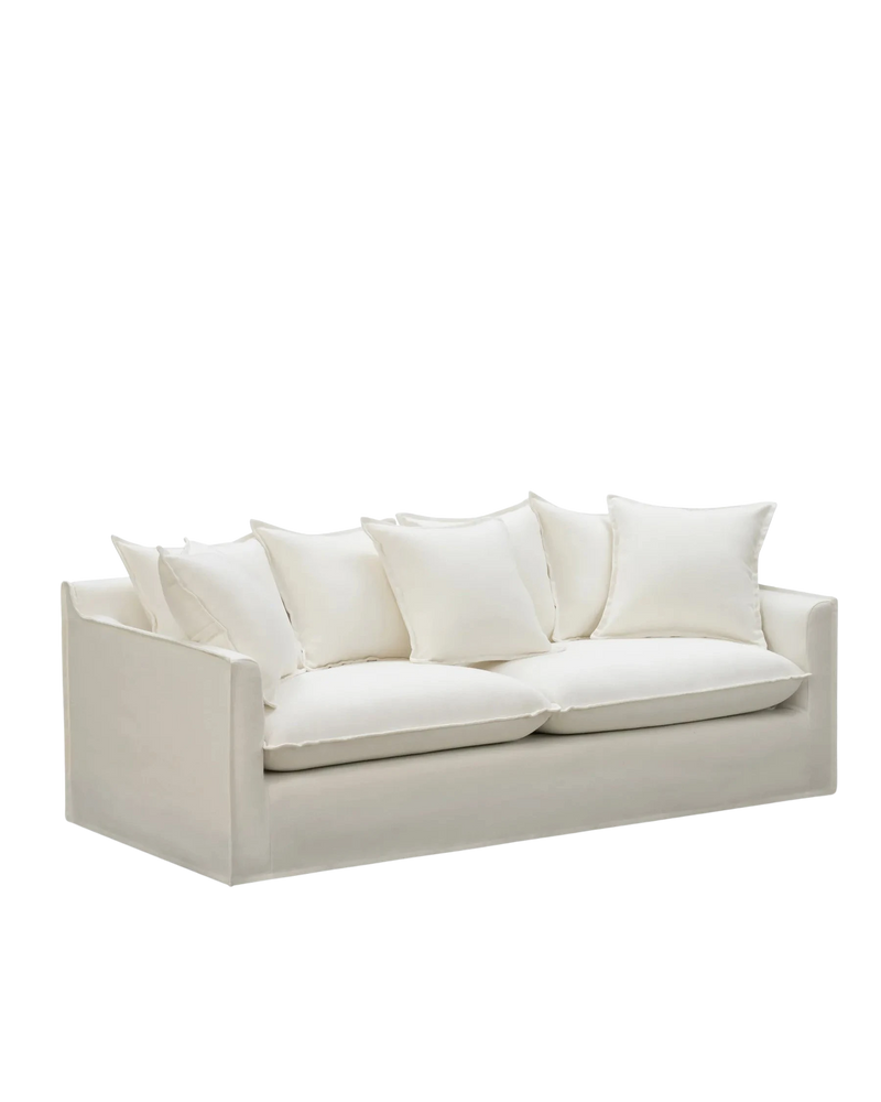 Juno Slipcover 3 Seater Sofa - Luna Ivory
