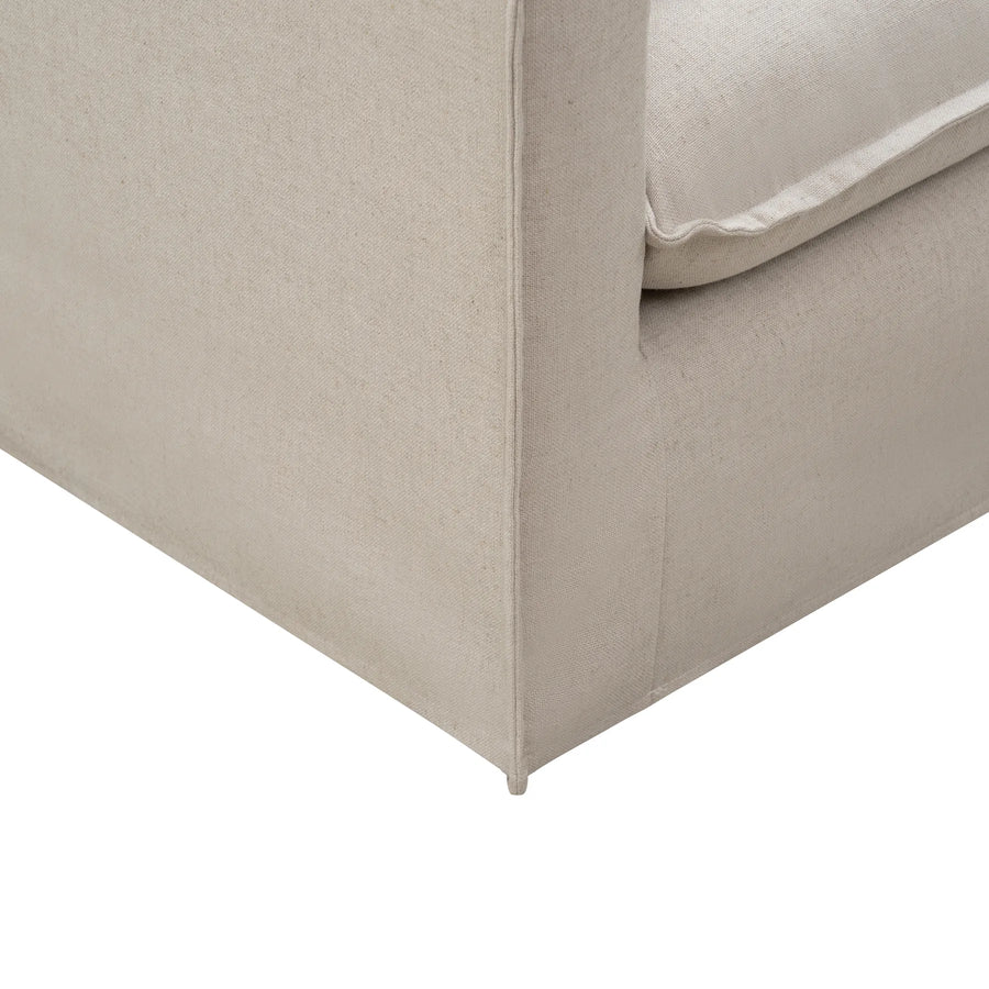 Juno Slipcover 3 Seater Sofa - Luna Oatmeal