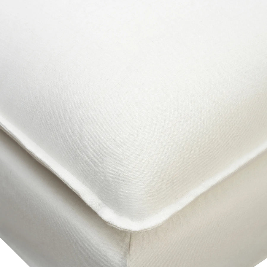 Juno Slipcover 4 Seater RHF Chaise Sofa - Luna Ivory