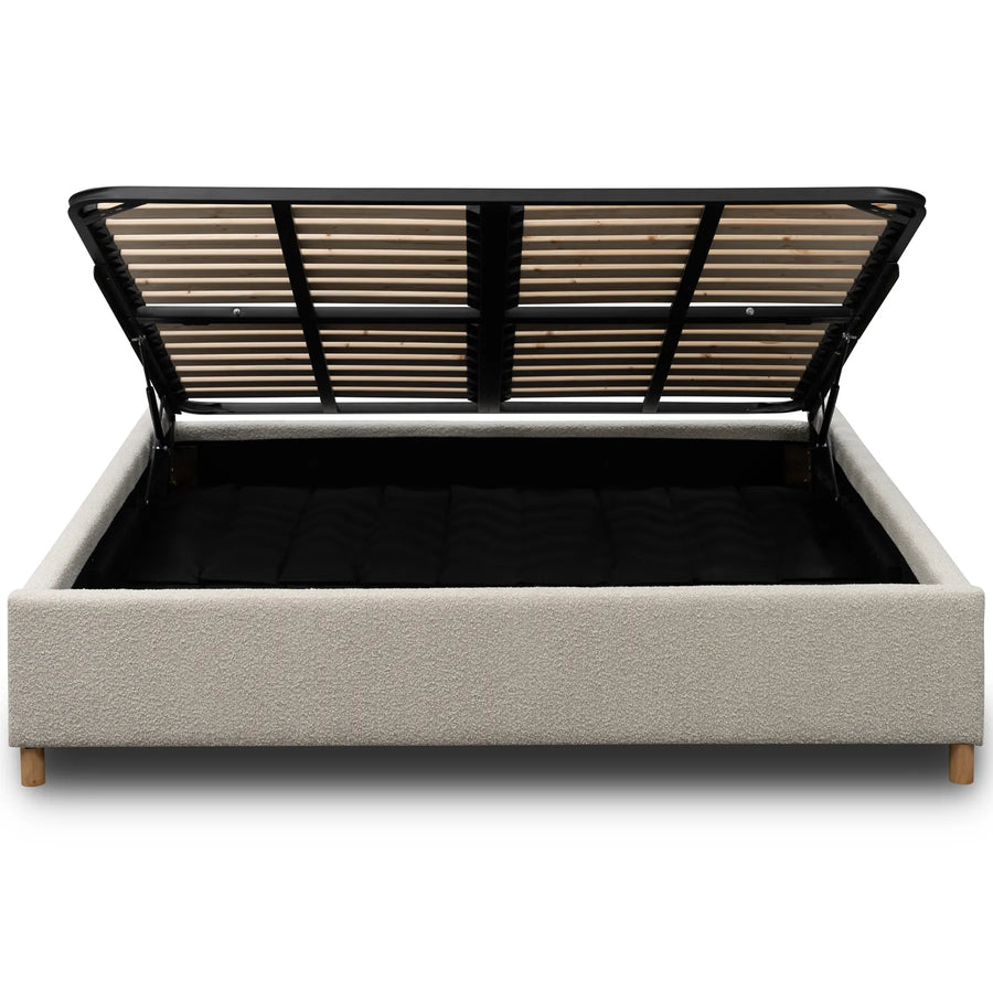Aiden King Gaslift Bed Base - Copenhagen Grey