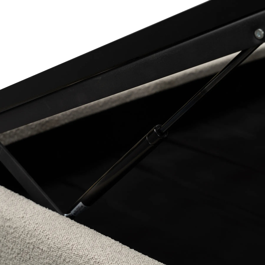 Aiden King Gaslift Bed Base - Copenhagen Grey