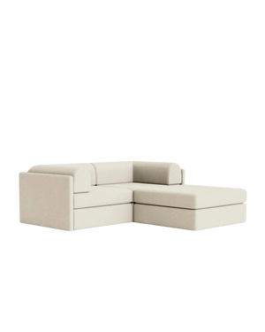 Addy 3 Seater Chaise Sofa - Copenhagen Grey