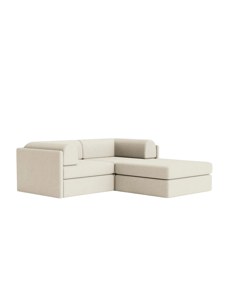 Addy 3 Seater Chaise Sofa - Copenhagen Grey