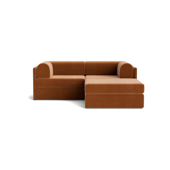 Addy 3 Seater Chaise Sofa - Opal Ochre