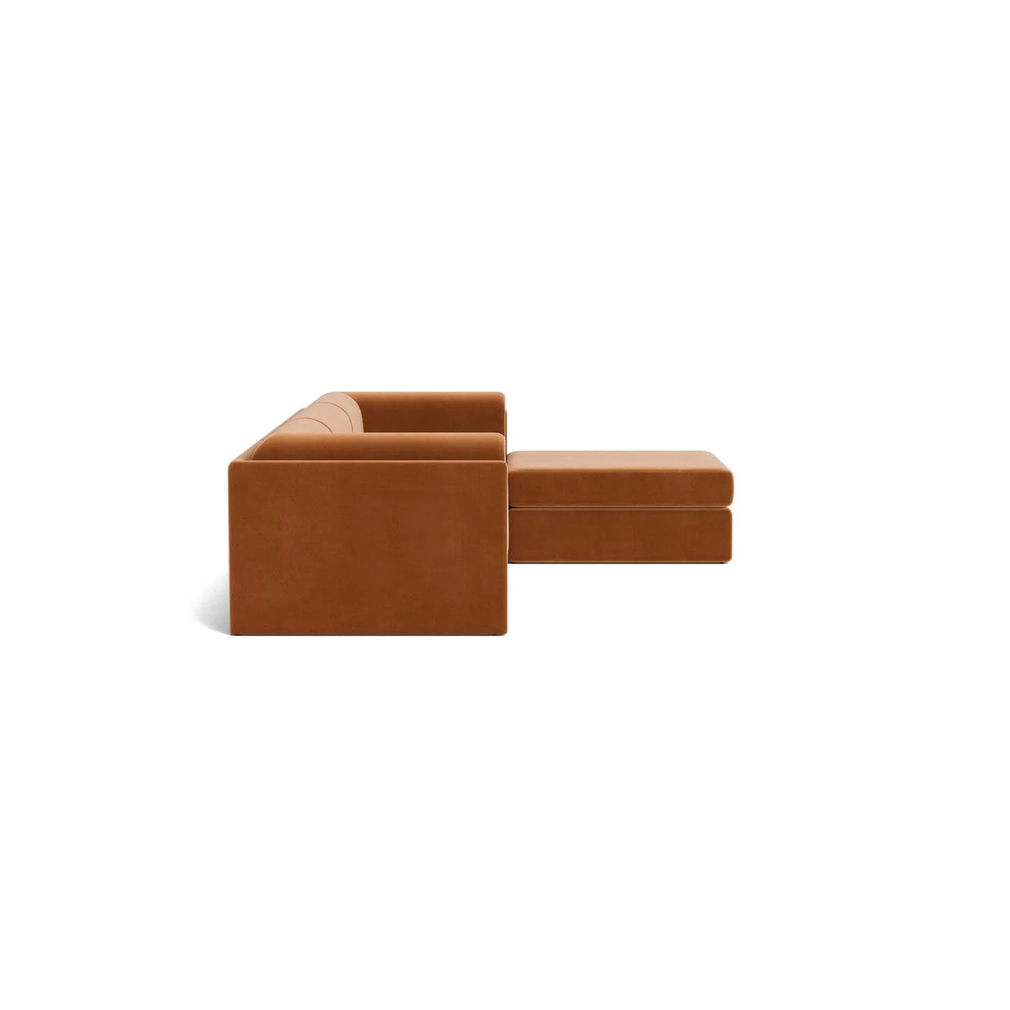 Addy 4 Seater Chaise Sofa - Opal Ochre