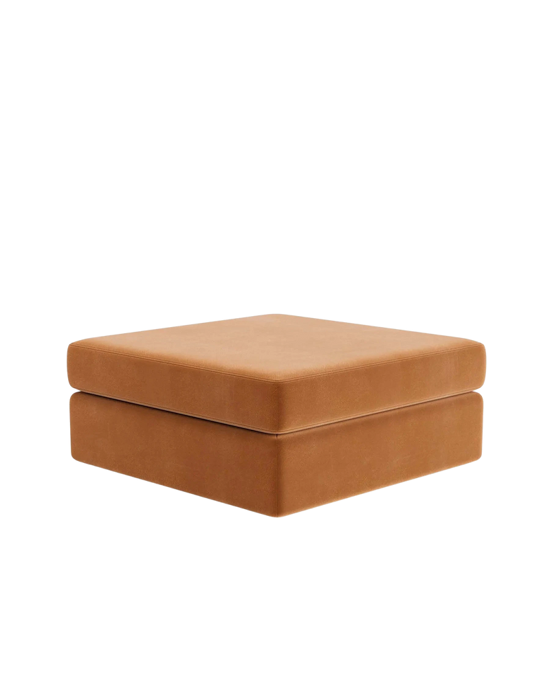 Addy Ottoman - Opal Ochre