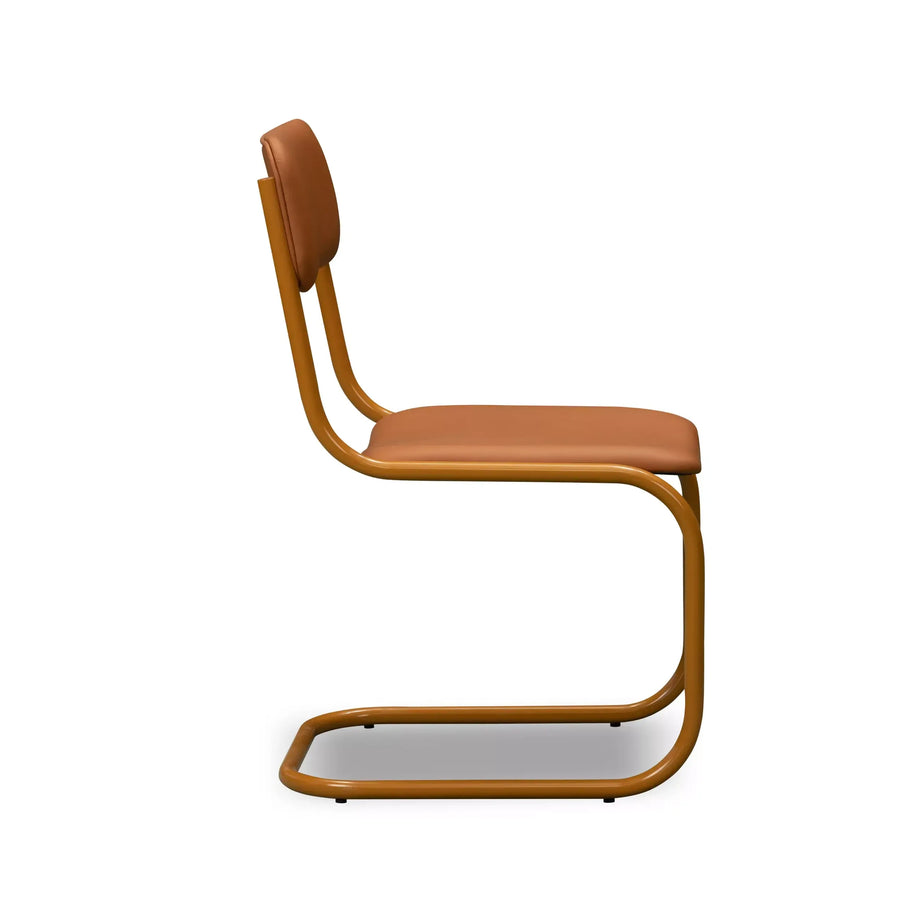 Nell Dining Chair - Caramel Leather / Ochre