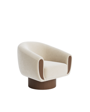 Draper Swivel Armchair - Eden Ecru