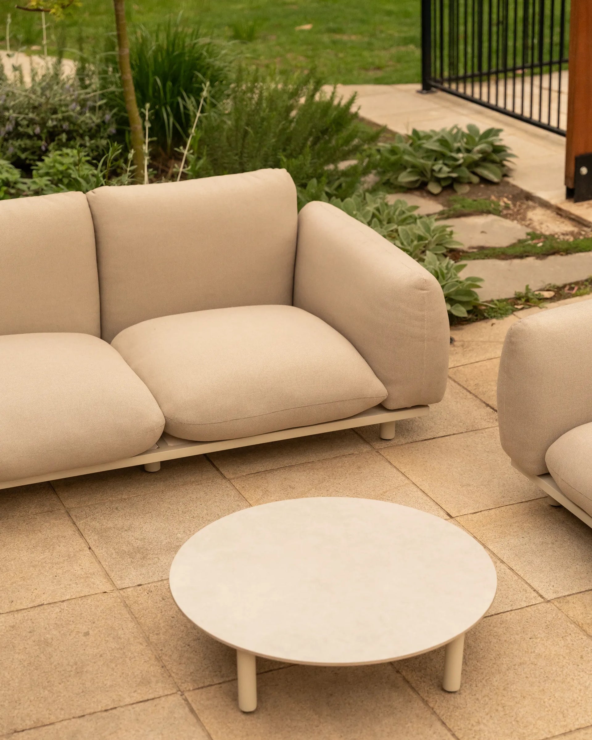 Boston Outdoor 3 Seater Sofa - Shell