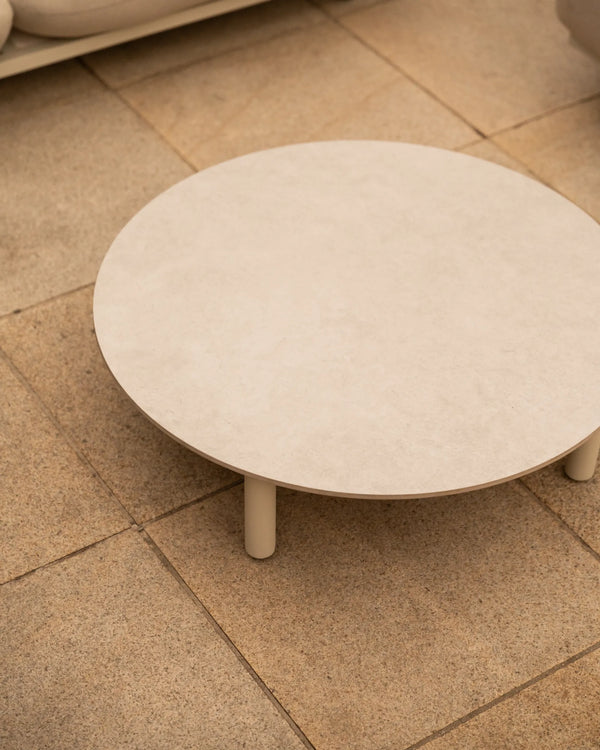 Boston Outdoor Medium Coffee Table - Light Stone