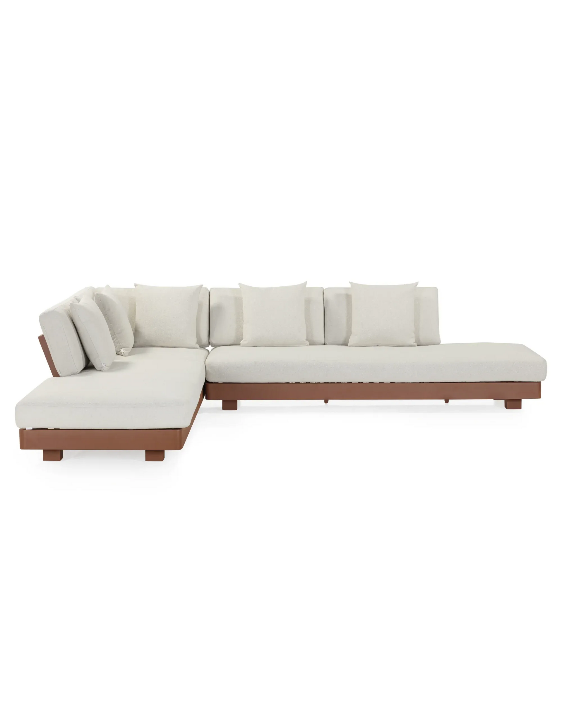 Lennox Outdoor Corner Sofa - Clay/Stone