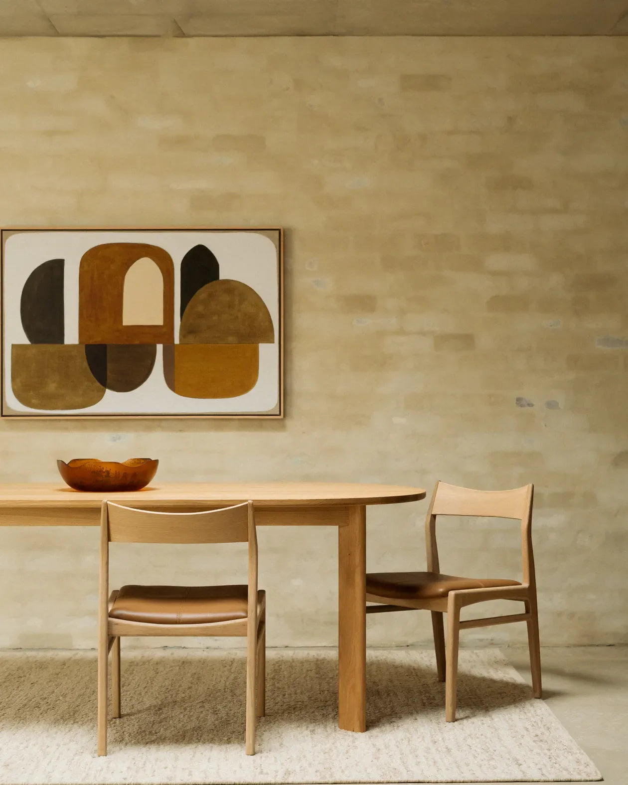 Eclipse Dining Chair - Oak / Tan Leather