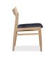 Eclipse Dining Chair - Oak / Black Leather
