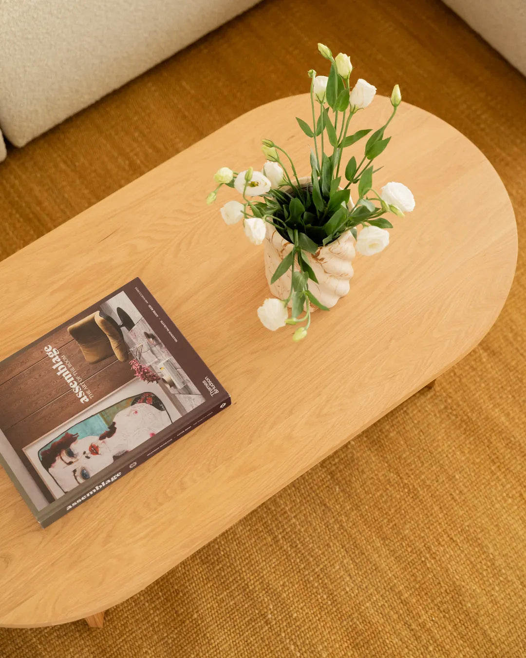 Edge Oval Coffee Table Large - Oak