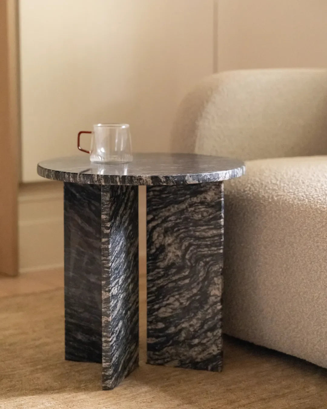 Edge Side Table - Black Forest Granite