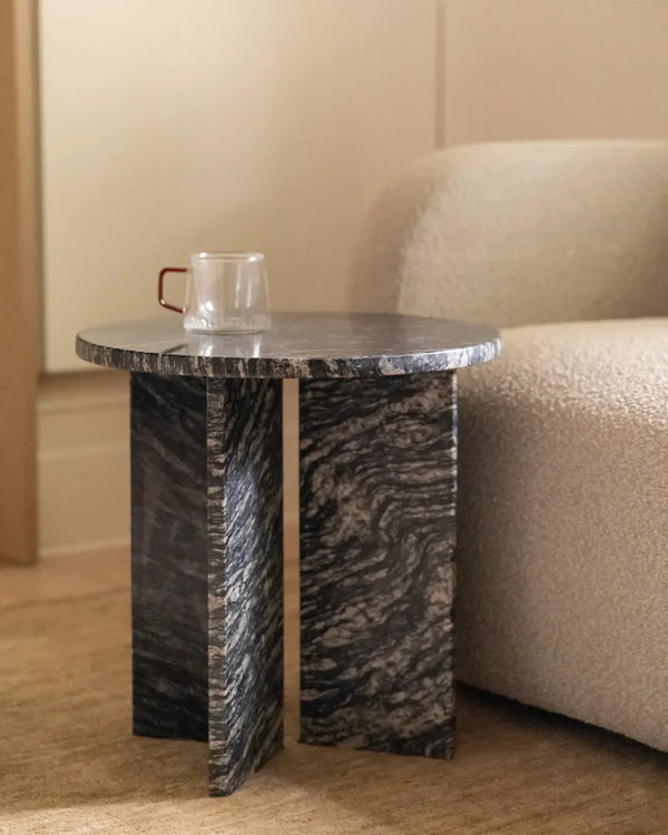 Edge Side Table - Black Forest Granite