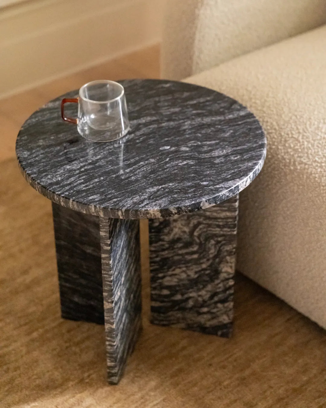 Edge Side Table - Black Forest Granite