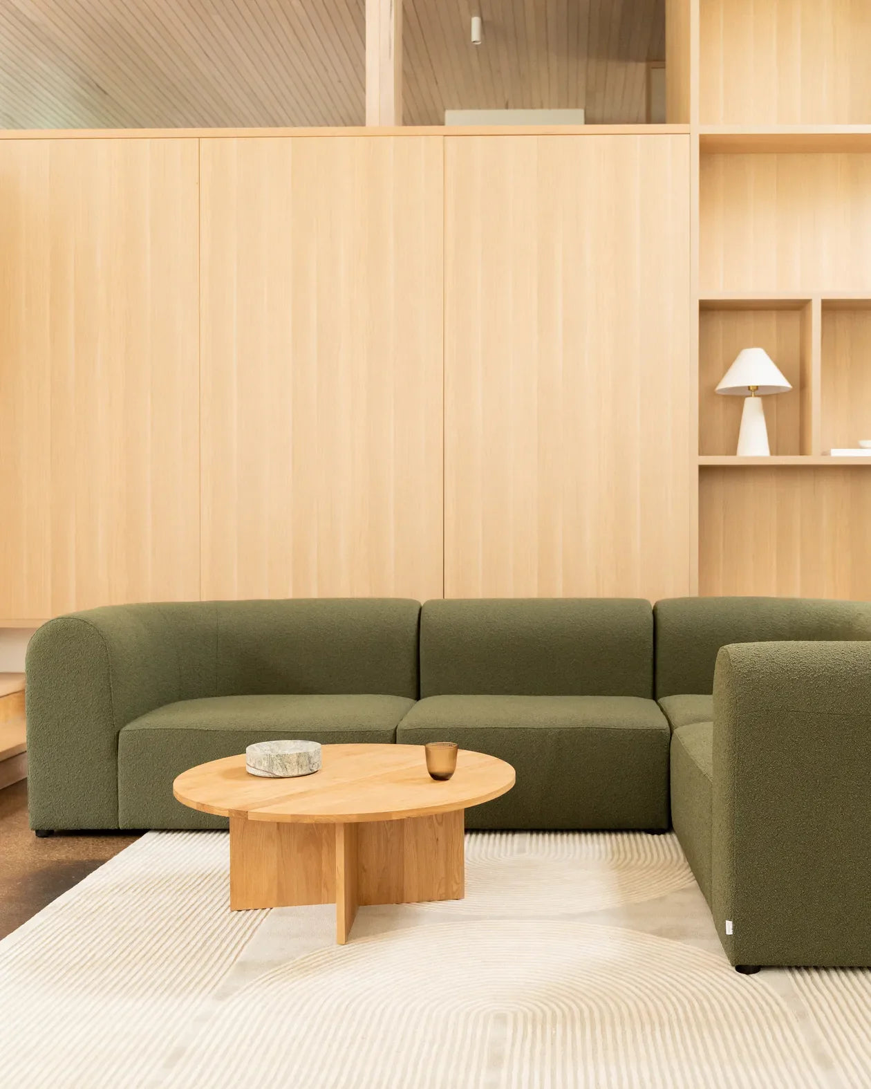 Edge Round Coffee Table - Oak