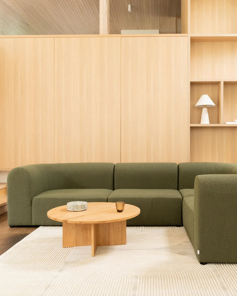 Edge Round Coffee Table - Oak