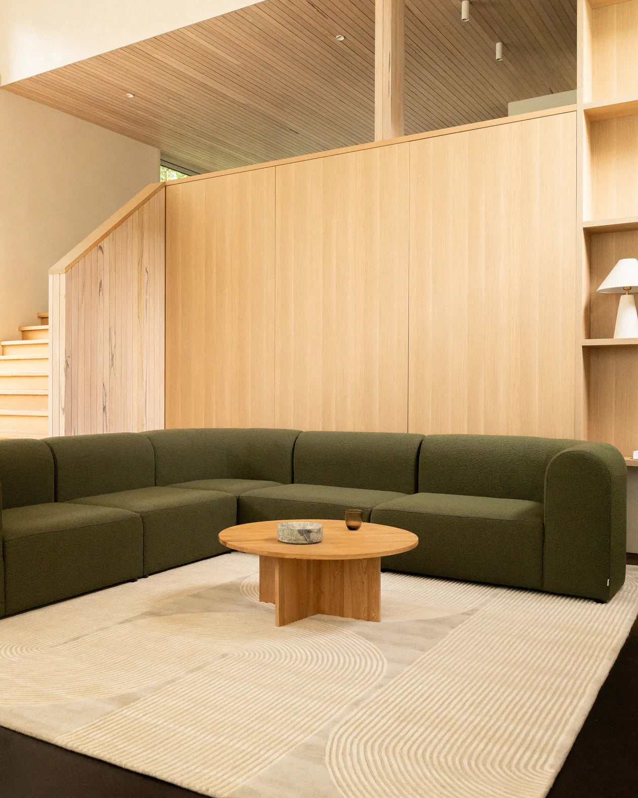 Edge Round Coffee Table - Oak