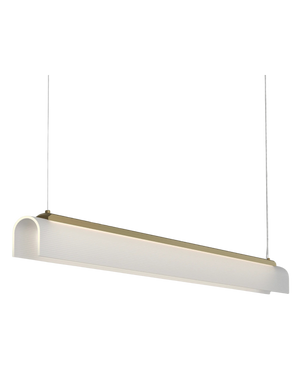 Edge Linear Pendant Light - Brass/Frosted