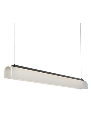 Edge Linear Pendant Light - Iron/Frosted