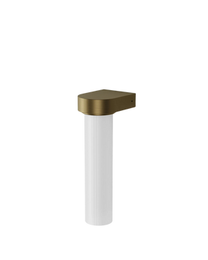 Edge Wall Light - Brass/Frosted Ribbed