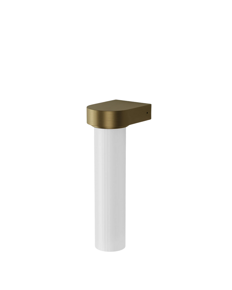Edge Wall Light - Brass/Frosted Ribbed