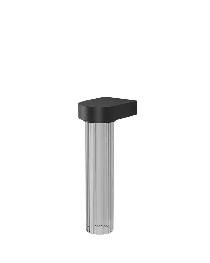 Edge Wall Light - Iron/Clear Ribbed