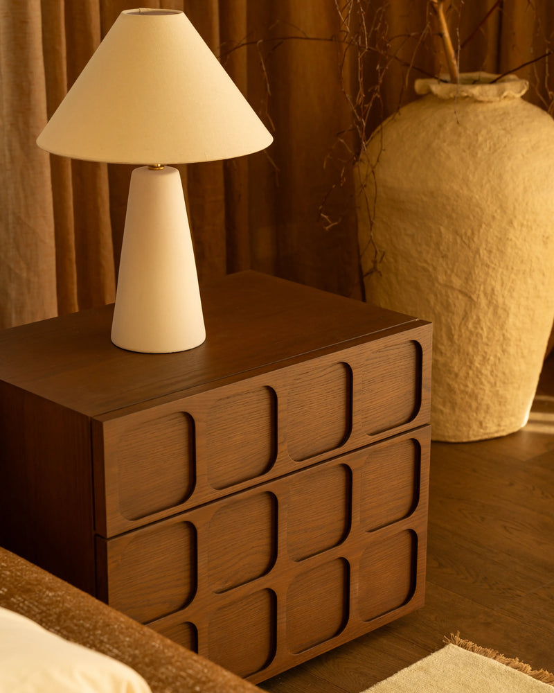 Embellish Bedside Table - Deep Oak