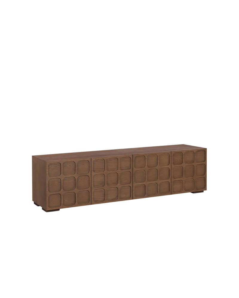Embellish Entertainment Unit 195cm - Deep Oak