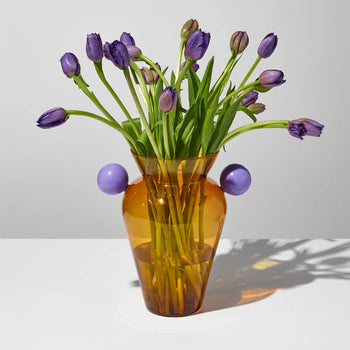 Geo Vase - Amber/Lilac