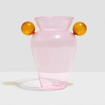 Geo Vase - Pink/Amber