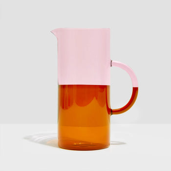 Two Tone Pitcher - Pink/Amber
