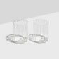 Wave Glass set of 2 - Clear