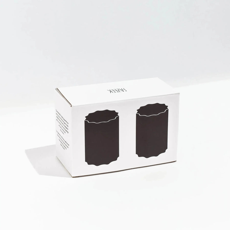 Wave Glass set of 2 - Clear