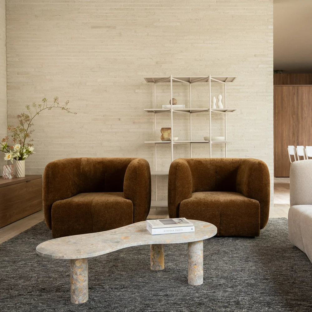 Plum Armchair - City Grey