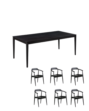 Gather Dining Package - 200cm / Black