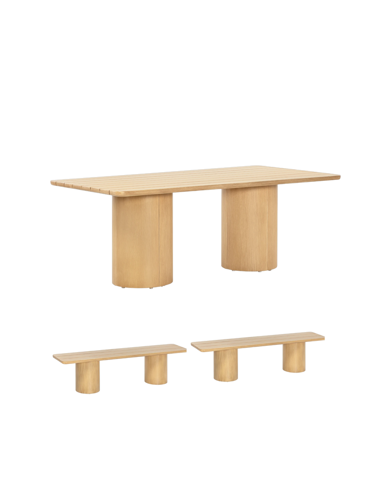 Drum Outdoor Bench Dining Package - 200cm